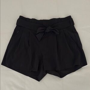 Women's Black Bow-Tie Shorts
